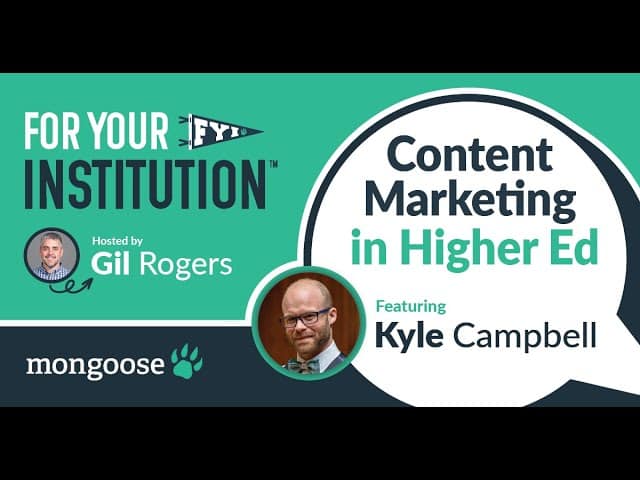 Content Marketing in Higher Ed with Kyle Campbell