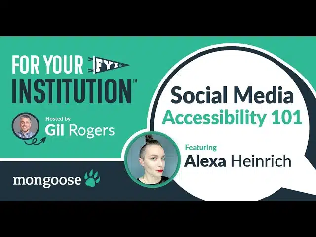Social Media Accessibility 101 with Alexa Heinrich