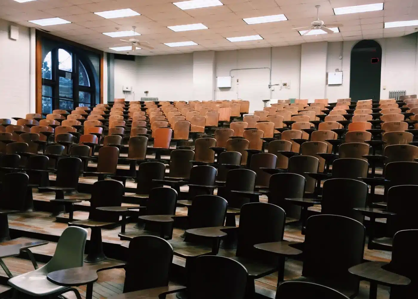 Empty university without students